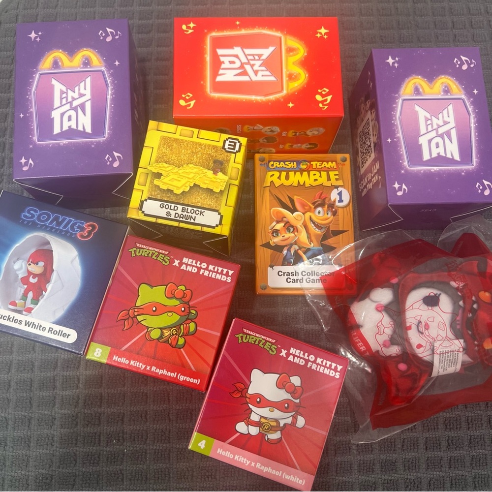 McDonald’s Toy Lot Tiny Tan BTS Sanrio Yugio Sonic & More